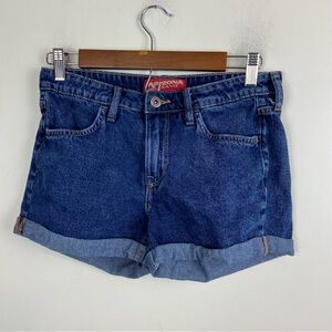 Arizona Jean Co Roll Up Cutoff Denim Shorts 100% Cotton Junior’s‎ Size 5 Summer